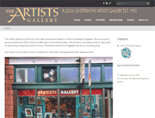 Tablet Screenshot of flagstaffartistsgallery.com